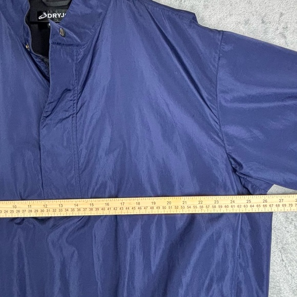 FootJoy DryJoys Jacket Men XL Blue Golf Pullover 1/2 Zip Windbreaker Performance - Picture 14 of 16
